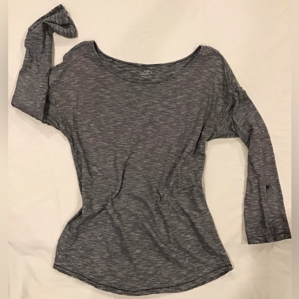 Long sleeve striped Loft top